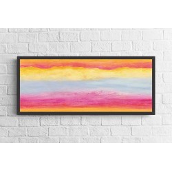 Quadro Horizonte Nórdico - 36x90 cm
