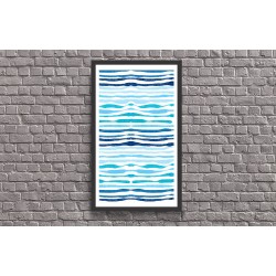 Quadro Abstrato Oceano - 50x30 cm