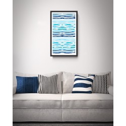 Quadro Abstrato Oceano - 50x30 cm