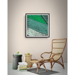 Quadro Abstrato Texturas da Natureza - 55x55 cm