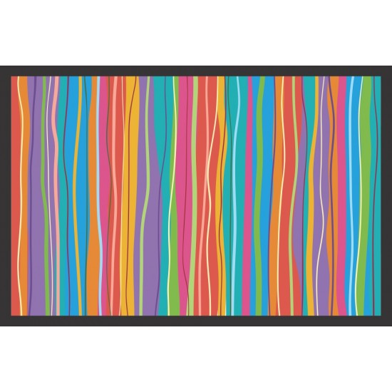 Quadro Abstrato Digital Colorido Absoluto - 40x60 cm