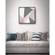 Quadro Escandinavo Formas Geométricas - 55x55 cm