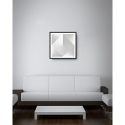 Quadro Abstrato Diamante - 55x55 cm