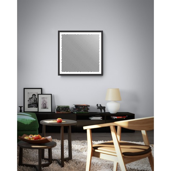 Quadro Abstrato Montes - 55x55 cm