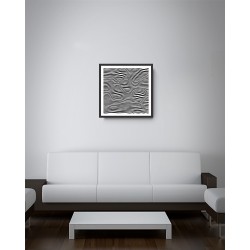 Quadro Abstrato Nuvens - 55x55 cm