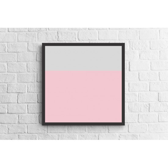 Quadro Digital Abstrato Calmo - 55x55 cm