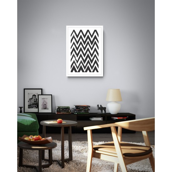 Quadro Digital Geométricos no Pincel - 55x40 cm