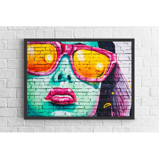 Quadro Digital Arte em Parede - 55x75 cm