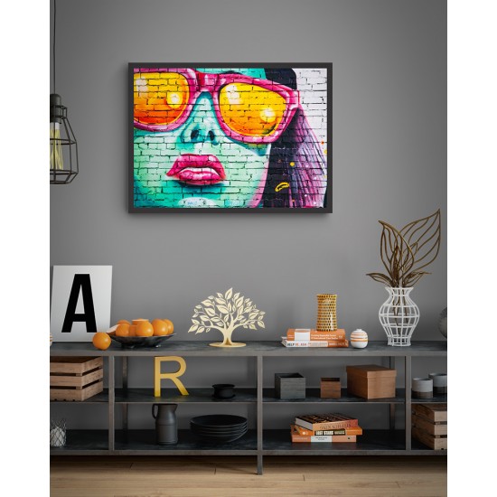 Quadro Digital Arte em Parede - 55x75 cm