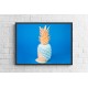 Quadro Digital Azul Abacaxi - 60x80 cm