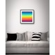 Quadro Digital Abstrato Full Colors - 55x55 cm