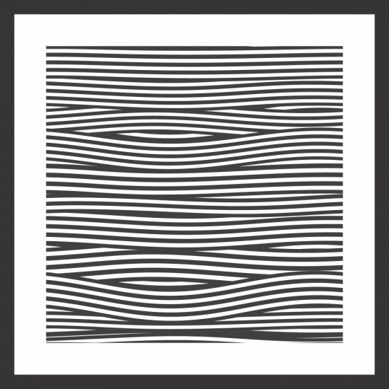 Quadro Abstrato Linhas - 55x55 cm