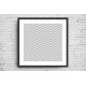 Quadro Abstrato Geometria Simples - 55x55 cm