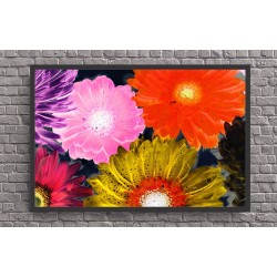 Quadro Digital Flores Saturadas - 60x90 cm