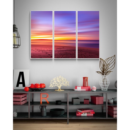 Conjunto de Quadros Entardecer - 120x85 cm