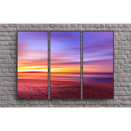 Conjunto de Quadros Entardecer - 120x85 cm