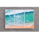 Trio de Quadros Praia Maravilhosa - 137x85 cm