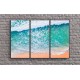 Trio de Quadros Praia Maravilhosa - 137x85 cm