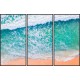 Trio de Quadros Praia Maravilhosa - 137x85 cm
