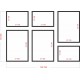 Conjunto de Quadros World Mix  - 120x84 cm