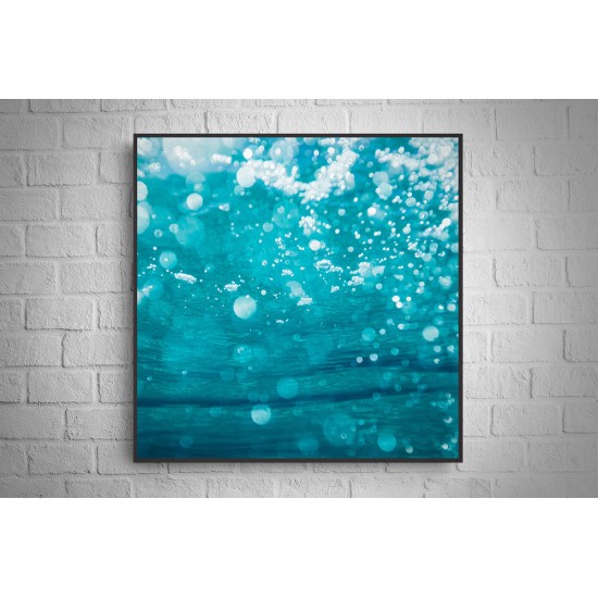 Quadro Oceano Cristalino Vista Submersa - 85x85 cm