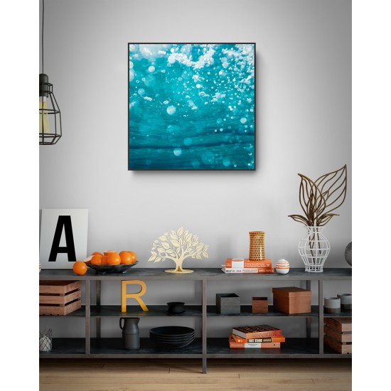 Quadro Oceano Cristalino Vista Submersa - 85x85 cm