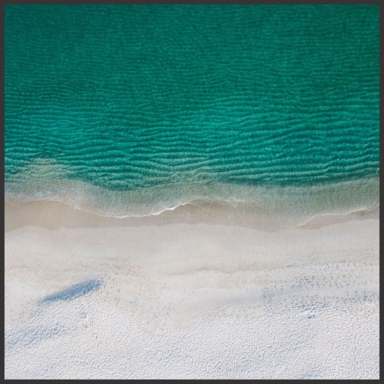 Quadro Praia Deserta - 85x85 cm 