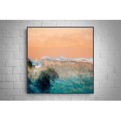 Quadro Mar com Vista do Alto - 90x90 cm