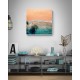 Quadro Mar com Vista do Alto - 90x90 cm