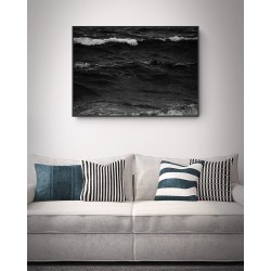 Quadro Beira Mar em Preto e Branco - 65x95 cm