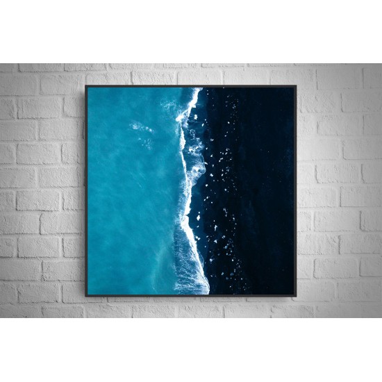 Quadro Mais Azul -85x85 cm