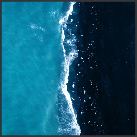 Quadro Mais Azul -85x85 cm