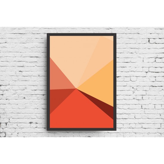 Quadro Colorido Geométrico - 70x50 cm