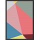 Quadro Colorido Geométrico - 70x50 cm