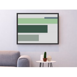 Quadro Geométrico Sério  - 55x70 cm