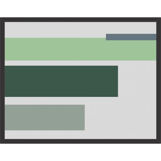 Quadro Geométrico Sério  - 55x70 cm