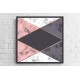 Quadro Geométrico Escandinavo - 70x70 cm Quadro Geométrico Escandinavo - 70x70 cm