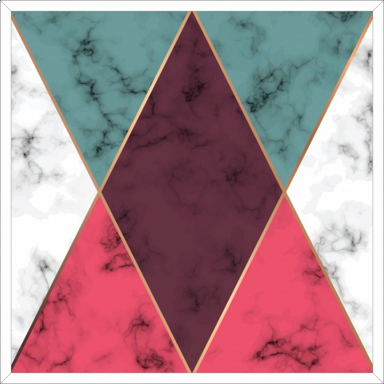 Quadro Geométrico Escandinavo - 70x70 cm