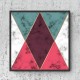 Quadro Geométrico Escandinavo - 70x70 cm