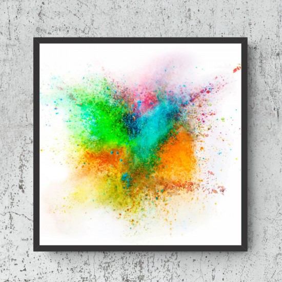 Quadro Explosão das Cores - 60x60 cm