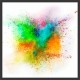 Quadro Explosão das Cores - 60x60 cm