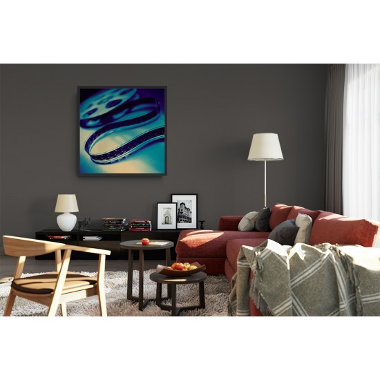 Quadro Cinema em Casa - 60x60 cm