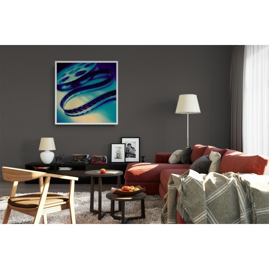 Quadro Cinema em Casa - 60x60 cm