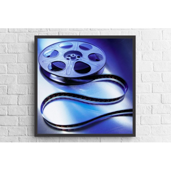 Quadro Cinema em Casa - 60x60 cm
