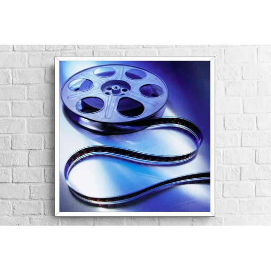 Quadro Cinema em Casa - 60x60 cm