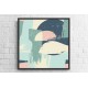 Quadro Pintura Abstrata Digital - 65x65 cm