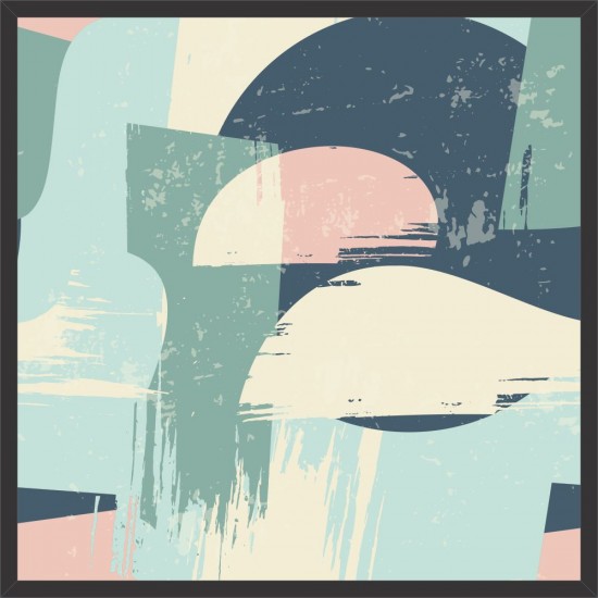 Quadro Pintura Abstrata Digital - 65x65 cm