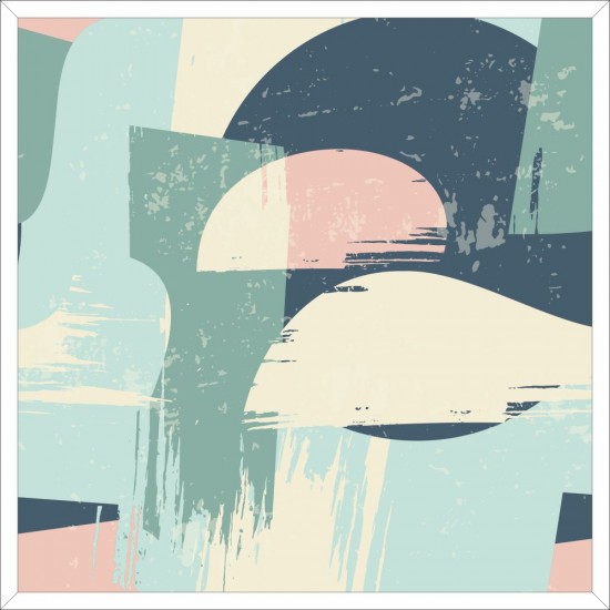 Quadro Pintura Abstrata Digital - 65x65 cm