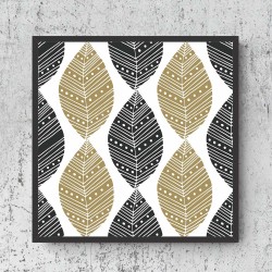 Quadro Ornamento Étnico - 65x65 cm