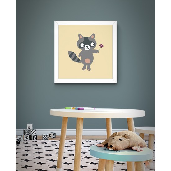 Quadro Guaxininzinho - 29x29 cm 
